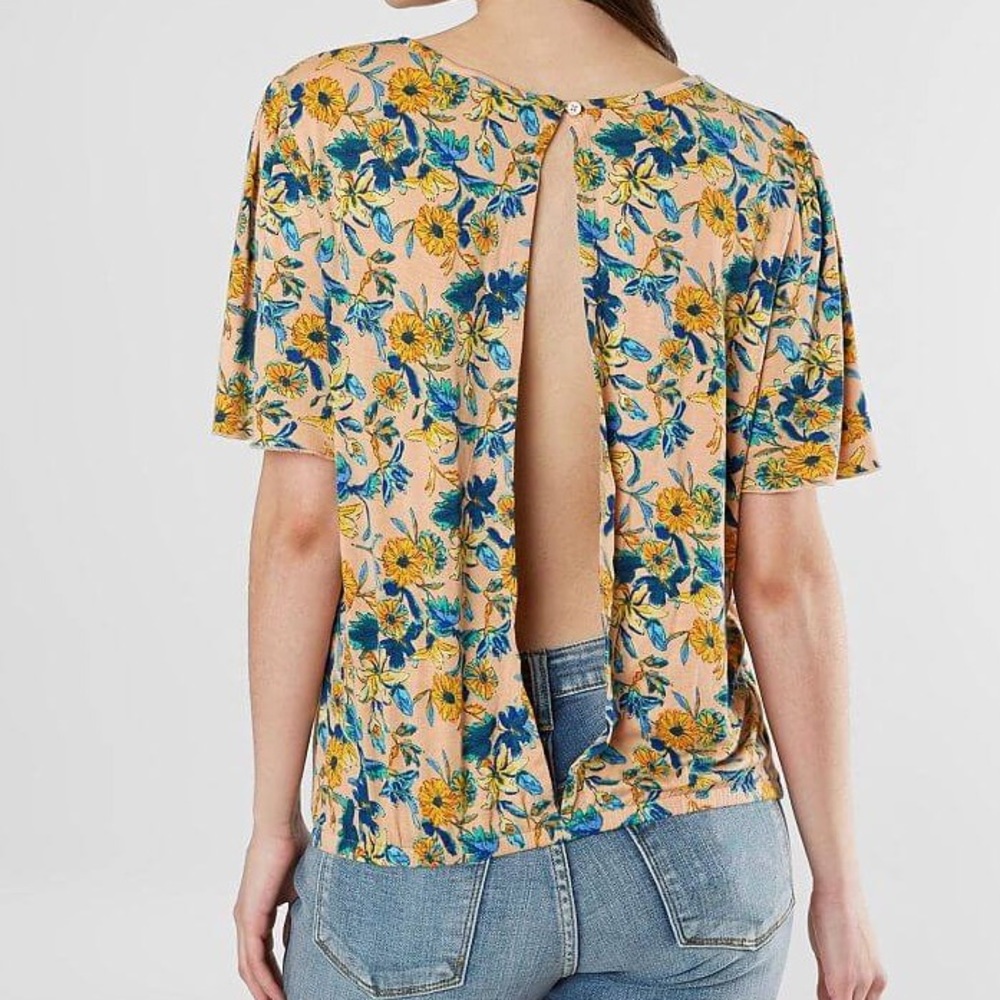Daytrip Floral Open Back Top